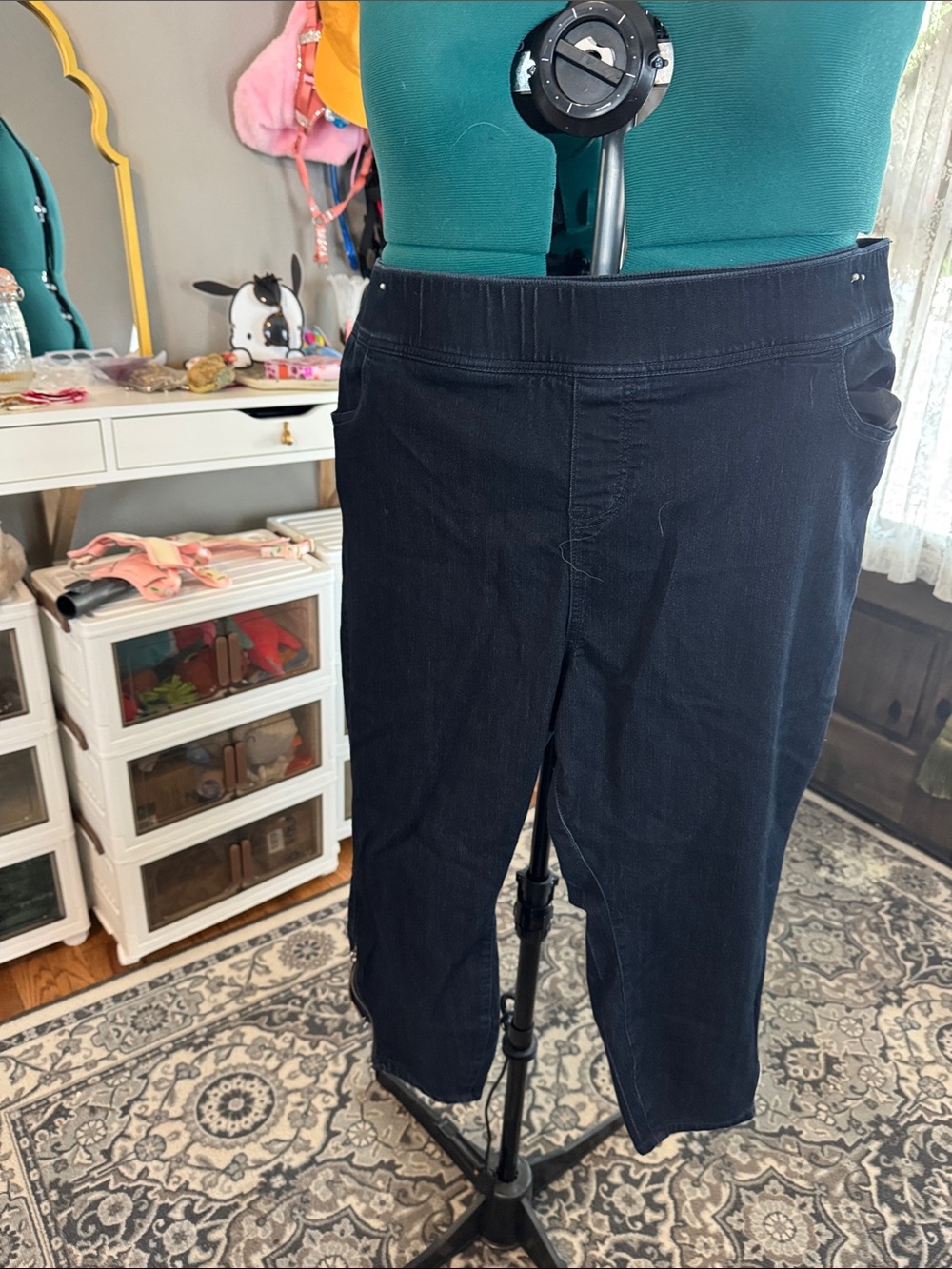 Torrid Lean Jean- Dark Navy Pull-On Straight Leg Pants